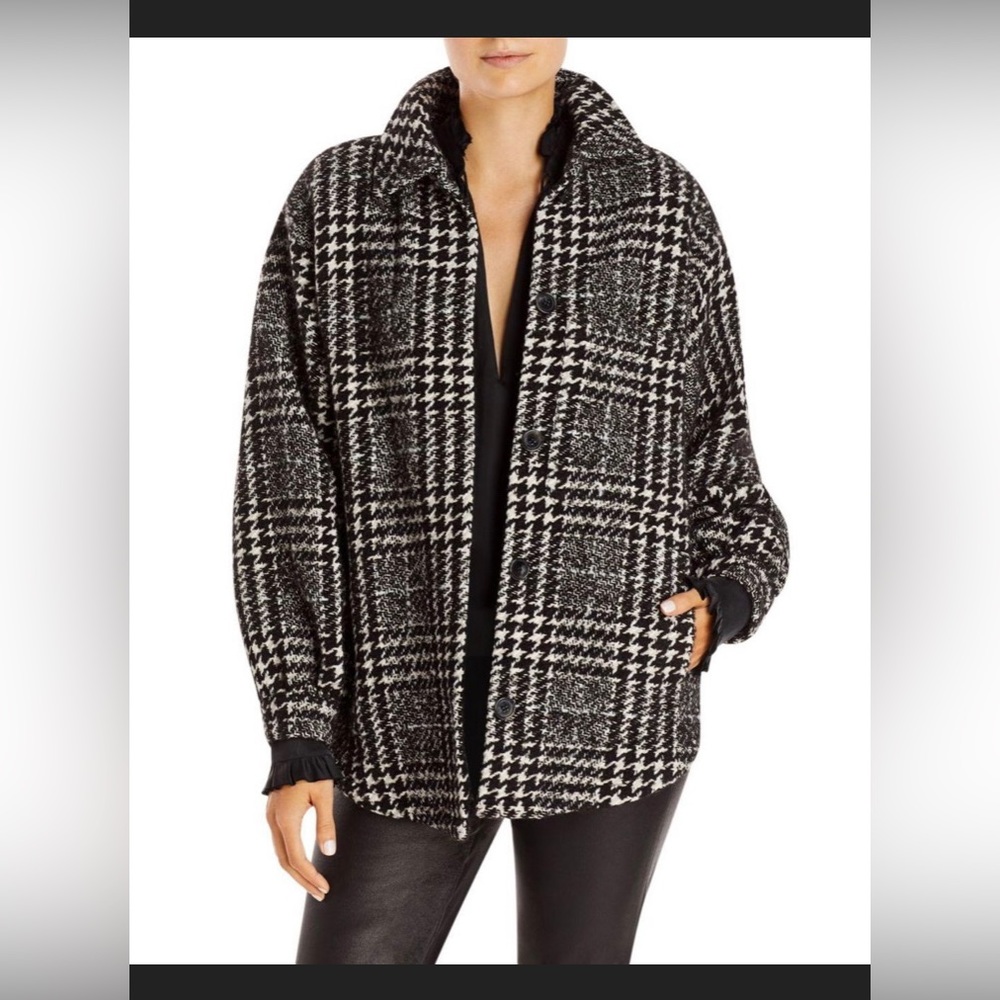 Ba&sh Lady Jacket — French 1 / Small — plaid — wool blend —worn once— beautiful!